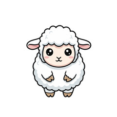 Fototapeta premium Cute cartoon illustration of a loving mother cow and her sweet baby calf. This charming vector graphic depicts a heartwarming farm animal family moment in a clean, simple style