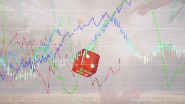 Animation of text with globe and network of connections