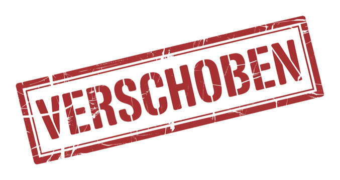 Verschoben Rubber Stamp Vector Illustration