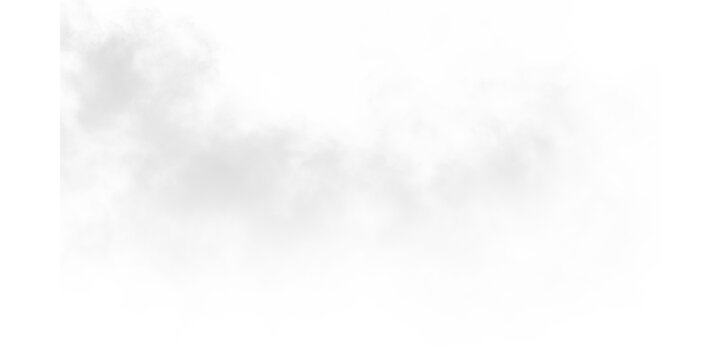 White smoke vapor steam cloud overlay isolated on black background cinematic atmospheric mist texture for special effect
