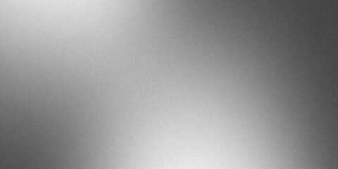 Sleek silver metallic background with a fine grainy texture and smooth gradient light reflections.