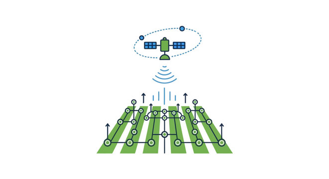 Smart Farm Technology Agriculture Concept.