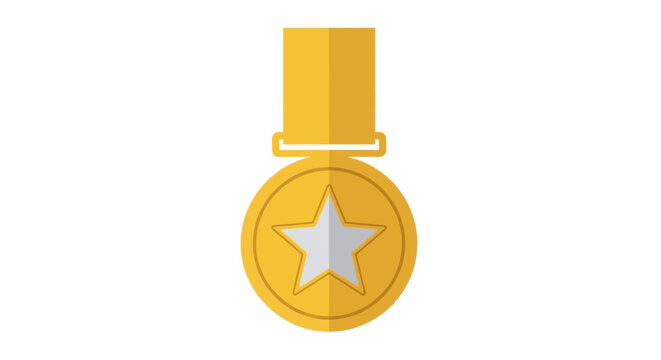Golden Medal with Star Symbol.