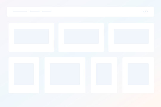 Pastel SaaS dashboard interface background with horizontal analytics widgets admin panel UI vector template design