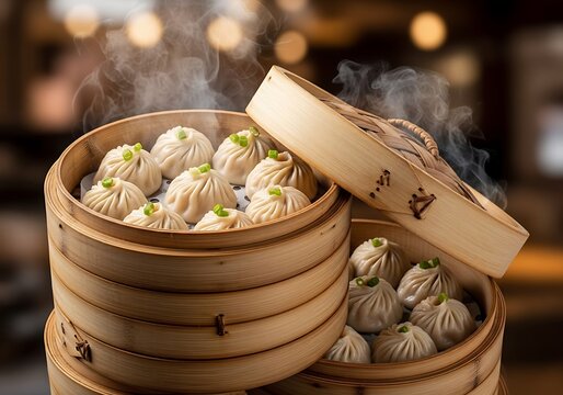 Steaming Xiao Long Bao - A Culinary Delight of Chinese Dumplings.