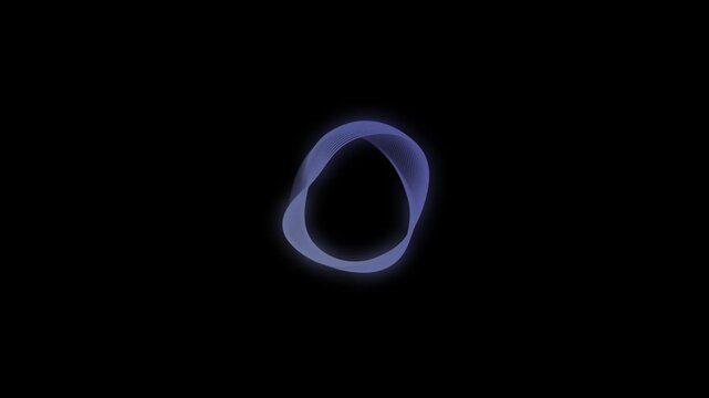 Dynamic colorful particle sound circle line wave on black screen with  spectrum wave flow, neon gradient waveform graph, digital equalizer interface, glowing plasma energy texture, seamless loop 4k