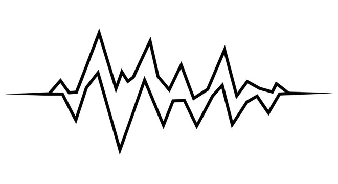 Abstract sound wave graphic representing audio or data