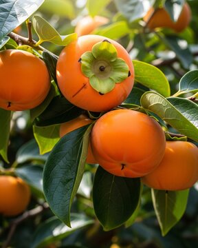 Persimmon Rama Forte (Diospyros kaki) &ndash; On Tree