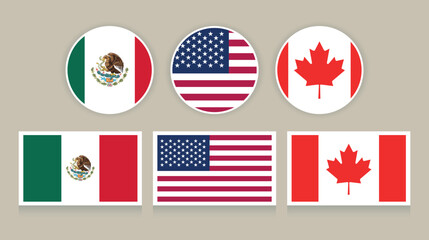 USA, Mexico and Canada Flags Set for Football World Cup 2026 © Anton