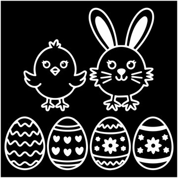 Cute Easter elements.