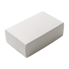 Naklejka premium Plain white rectangular cardboard box isolated on a clean background.