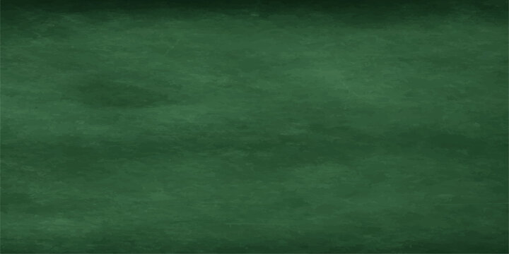 Vintage green chalkboard background with a blank grunge texture and old felt paper material design for a textured wallpaper backdrop