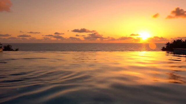 Beautiful Sunset Over Calm Water in a Triptych Collage