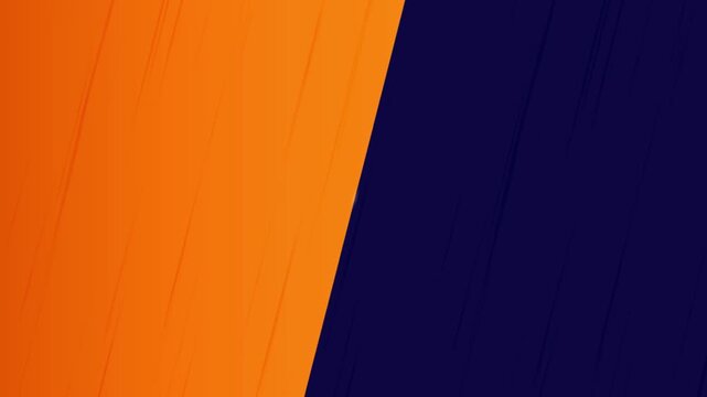 Versus VS background screen with split orange and dark blue diagonal sections. Modern minimalist competition concept