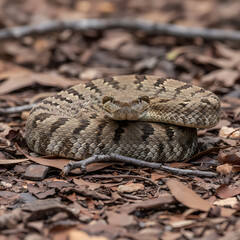 Obraz premium snake in the sand