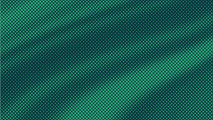 Abstract green halftone pattern background with emerald dot gradient and retro pop art comic style texture © MD