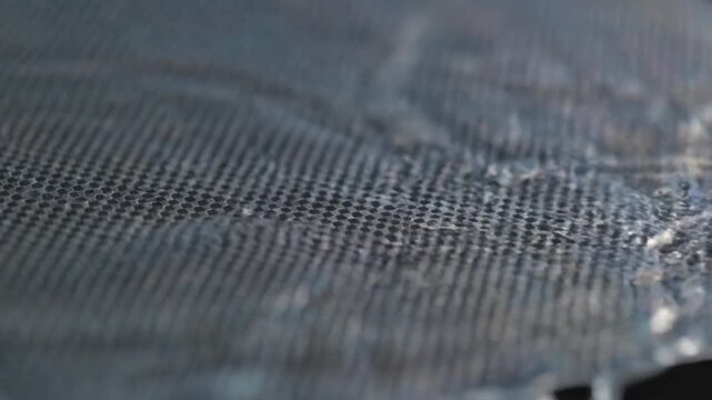 Close-up of Water Droplets on a Surface in a Video Collage