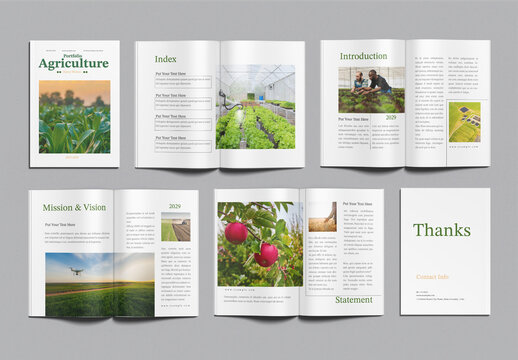 Agricultural Portfolio Design Layout