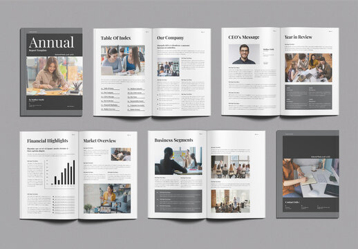 Annual Report Template Design