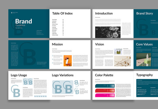 Brand Guidelines Template Design