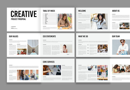Creative Project Proposal Template Design