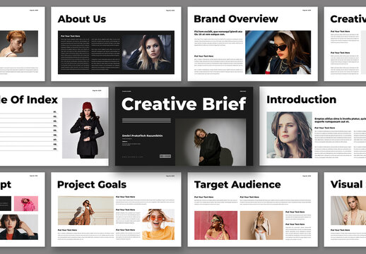 Creative Brief Presentation Template Design