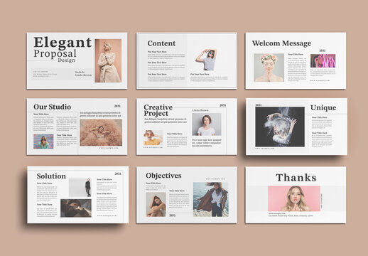 Elegant Proposal Presentation Design