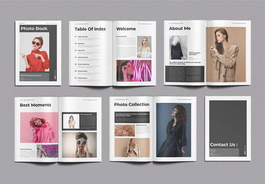 Photo Book Brochure Template Design