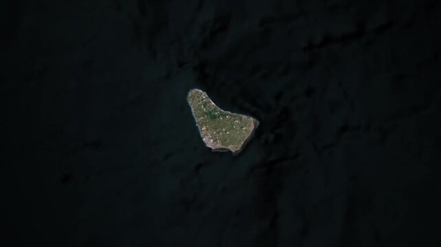 BARBADOS Map Animation with White Borders, Digital Country Borders and Light Transition Background