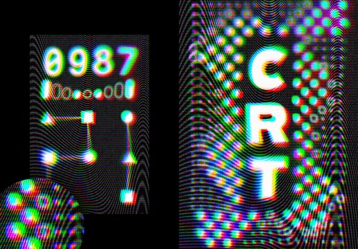 LED Screen Text Effect Mockup
