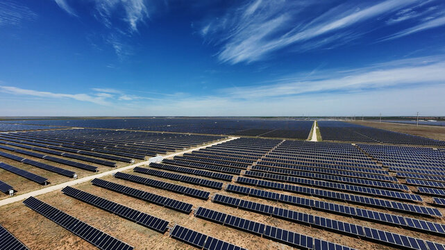 Drone Flyover of the Anson Solar Project in Jones County Texas