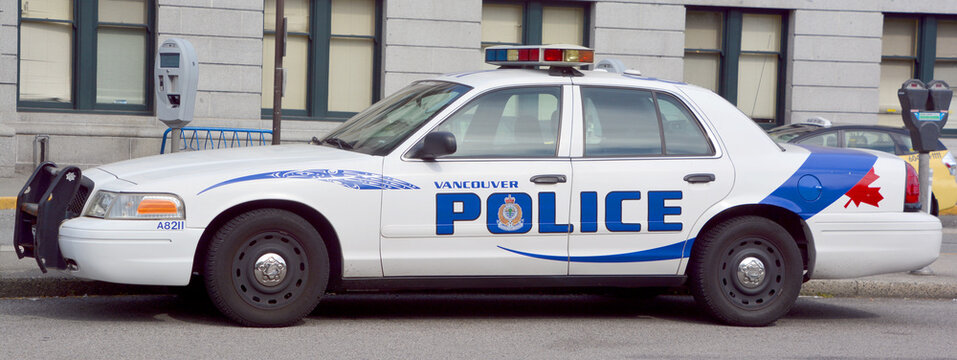 VANCOUVER BC CANADA: Car of the Vancouver Police Department (VPD) is the police force for the City of Vancouver It is one of several police departments within the Metro Vancouver Area