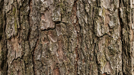 Fototapeta premium Close Up Texture of Tree Bark with Rugged Pattern.