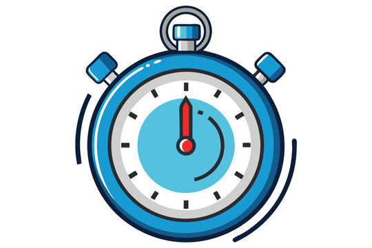 stop watch vector on white background