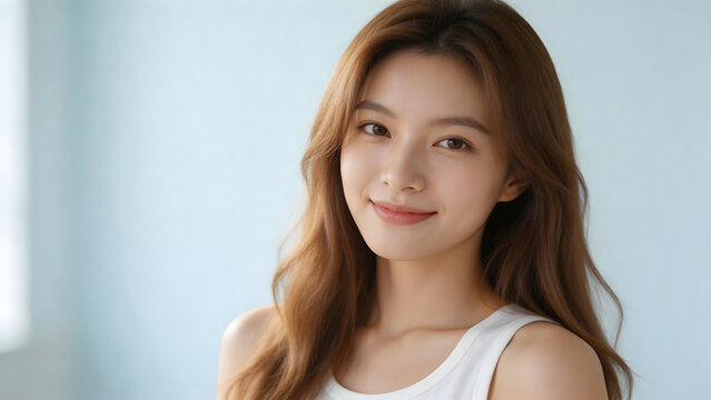 Portrait of a smiling young woman