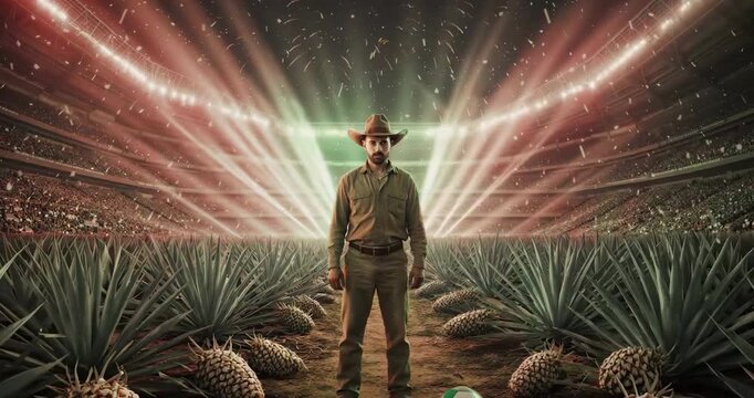 hombre, agave, estadio, festejo, mundial, copa del mundo, tequila, balon, gorros, horticultura, gente, agricultor, naturaleza, huerta, sonriente, cow-boy, par, seniors, fruta, persona, sonrisa, alimen