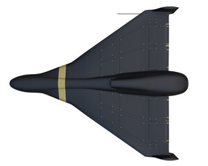 A 3D image of a stylized drone with a jet engine.  © Herbert