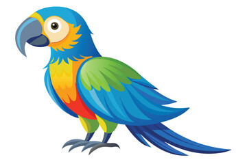 Fototapeta premium parrot vector on white background