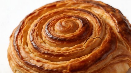 Fototapeta premium Closeup of a spiral pastry