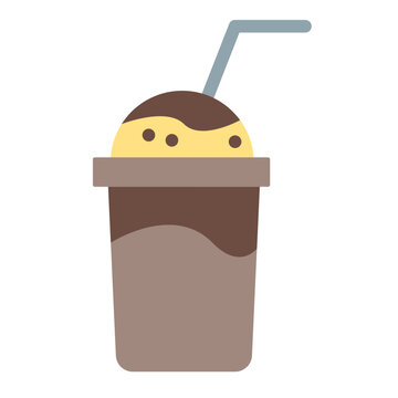 Frappe Vector Flat Icon Design