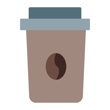 Paper Cup Vector Flat Icon Design