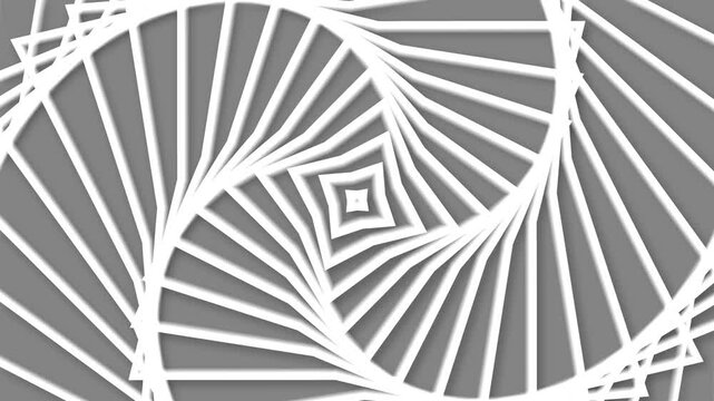 Paper spiral folds pattern background animation