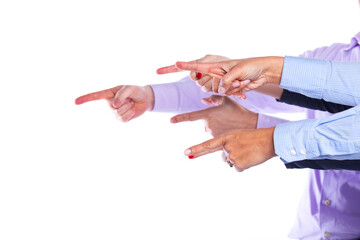 Obraz premium Hands pointing