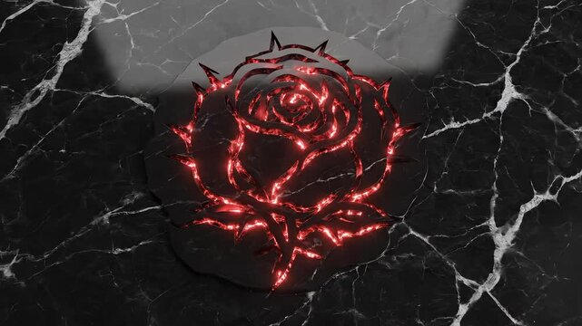 Rose with thorns, a beautiful and elegant design, perfect for any project.