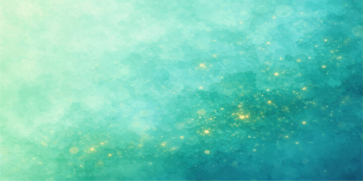 Abstract blue grunge background with space for text featuring a light liquid texture of bubbles and water ripples over a bright underwater sea illustration