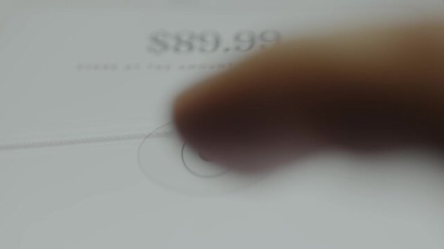 Gaze Confirm for payment, stare 3 seconds to confirm the amount for payment