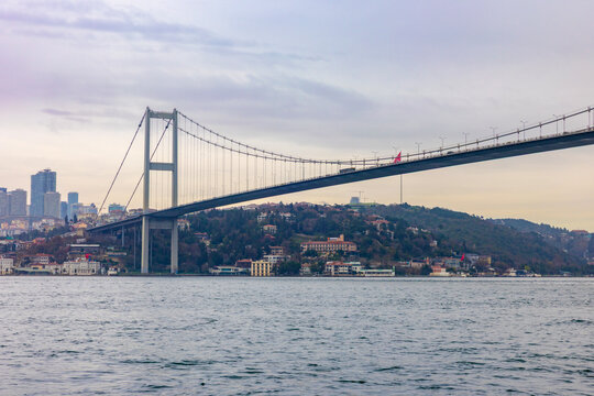Istanbul, Turkey. Istanbul Bosphorus Bridge.