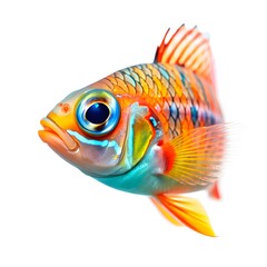 Fototapeta premium goldfish isolated on white