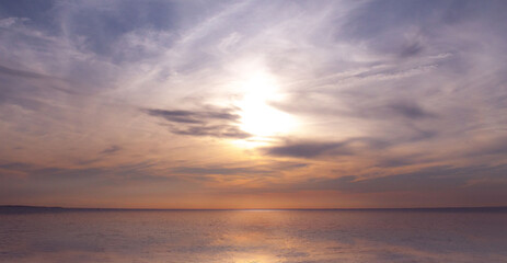 Fototapeta premium sunset over the sea
