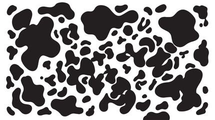 Fototapeta premium Abstract black ink splatter shapes on Transparent Background for modern design elements